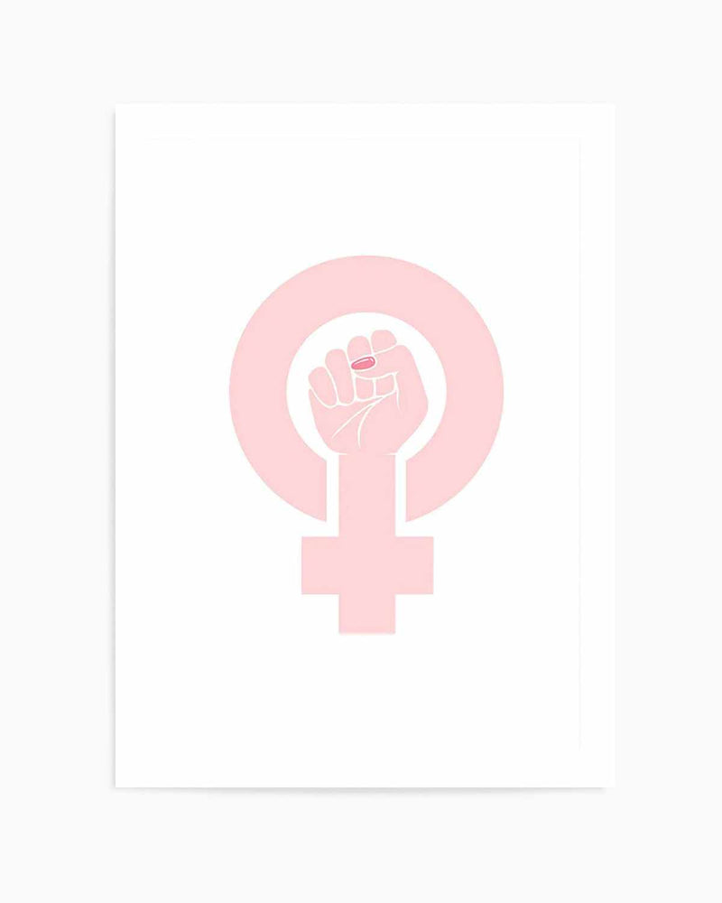 Female Power Symbol Art Print