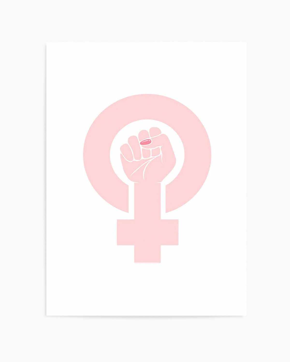 Female Power Symbol Art Print