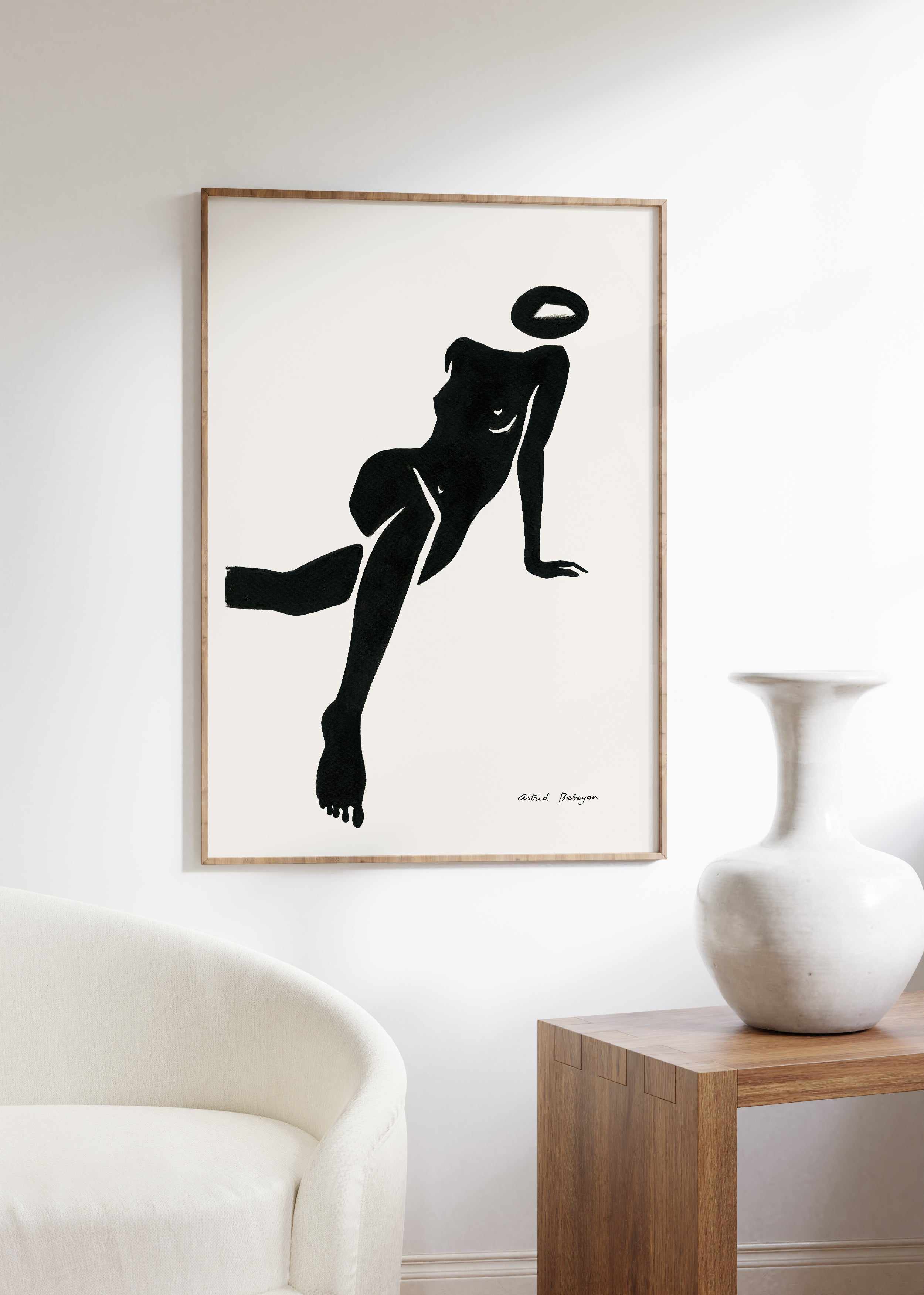 Female Shapes I in Black I by Astrid Babayan | Art Print