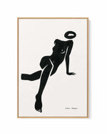 Female Shapes I in Black I by Astrid Babayan | Framed Canvas Art Print