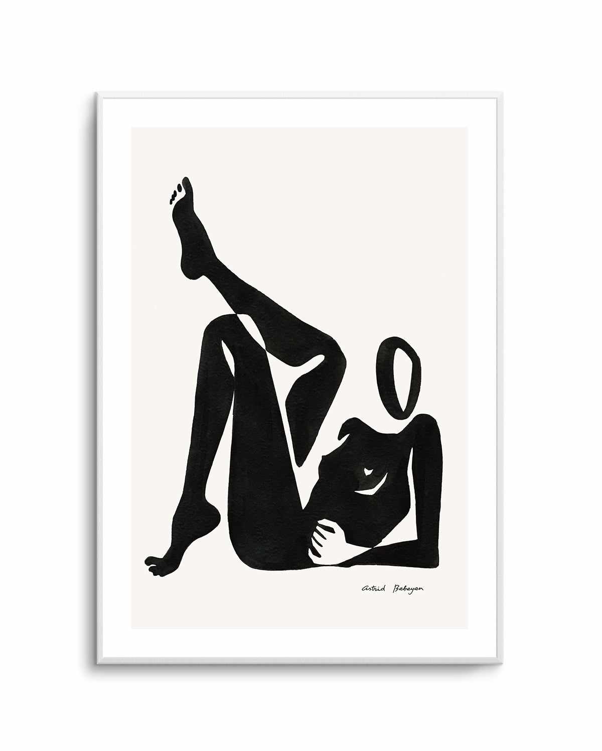 Female Shapes I in Black VIII by Astrid Babayan | Art Print