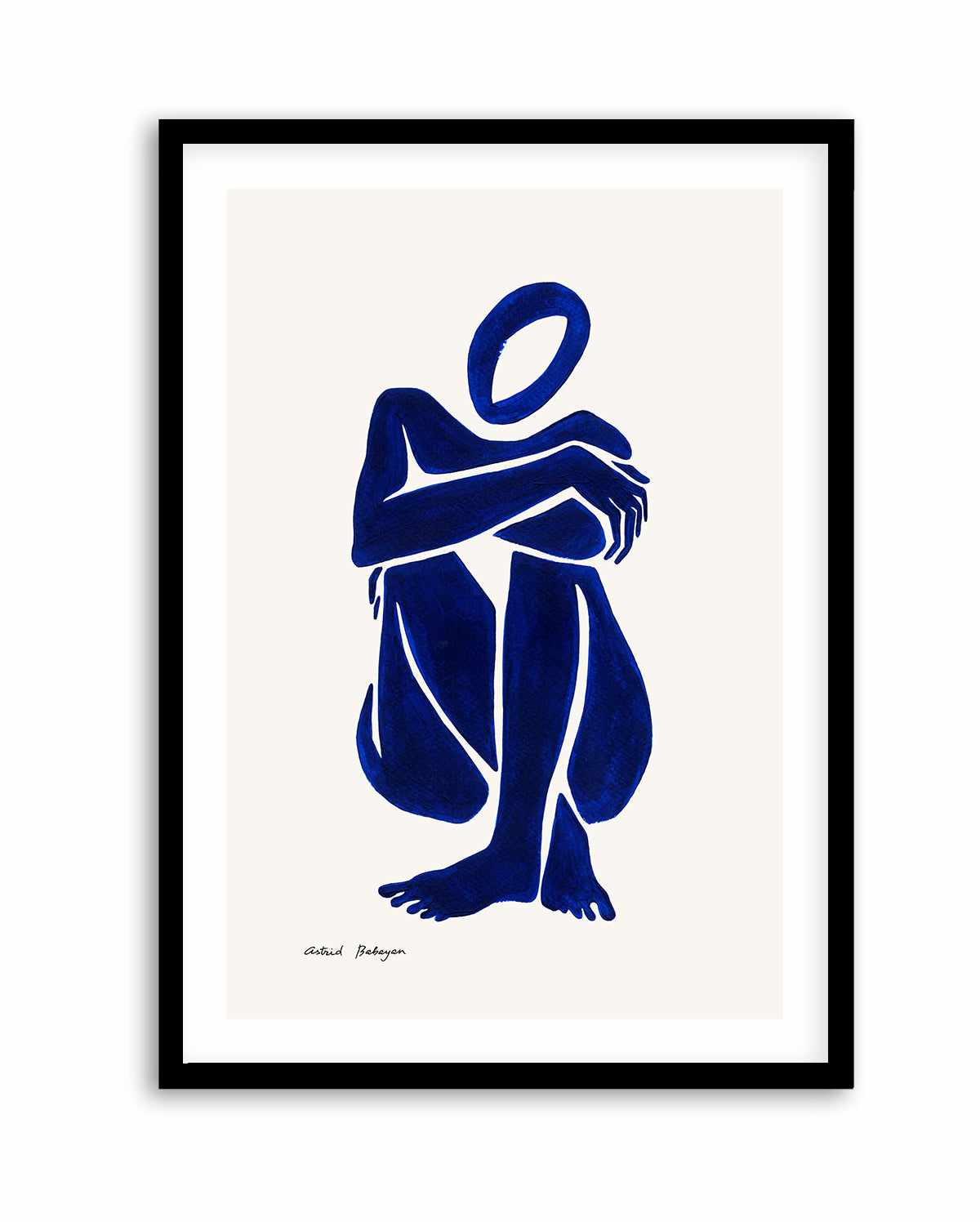 Female Shapes I in Blue I by Astrid Babayan | Art Print