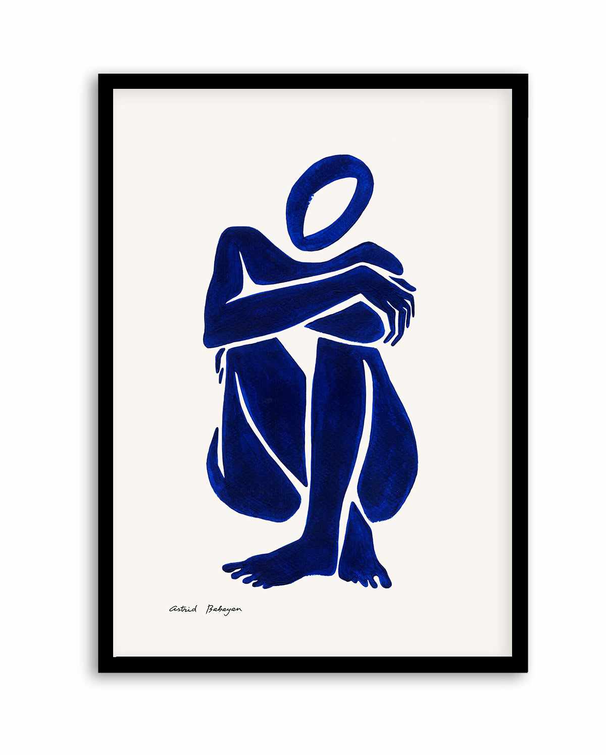 Female Shapes I in Blue I by Astrid Babayan | Art Print