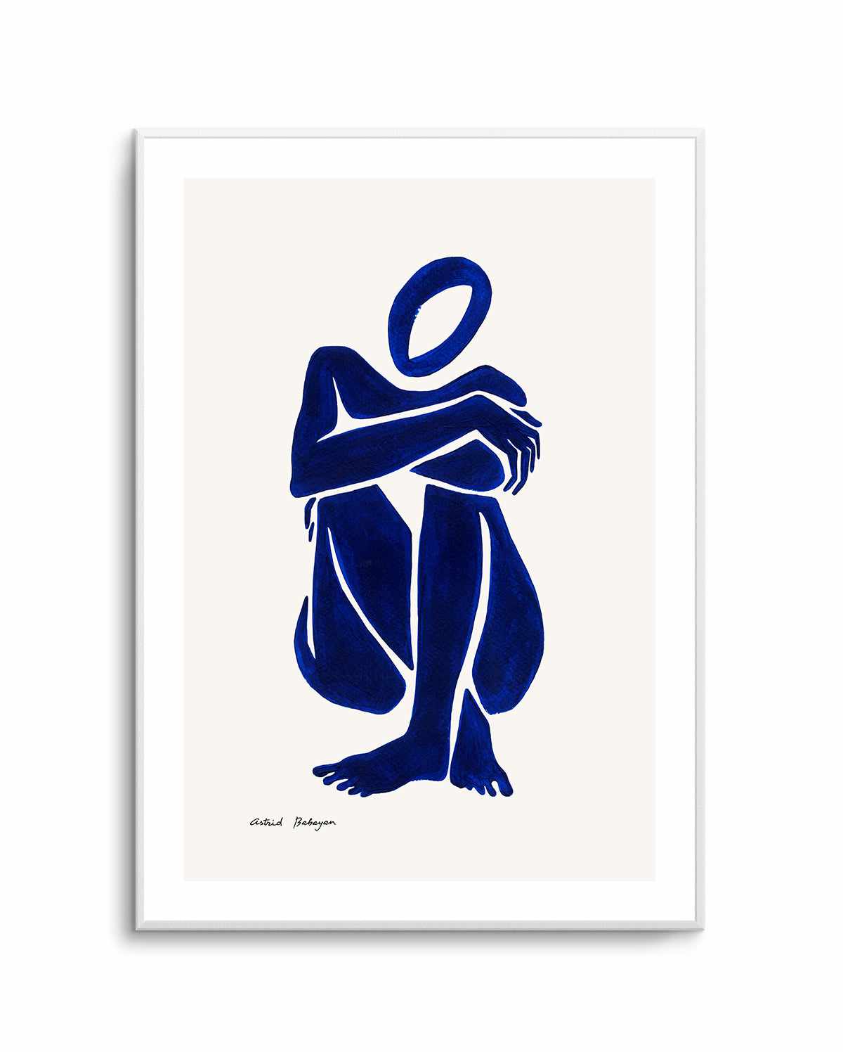 Female Shapes I in Blue I by Astrid Babayan | Art Print