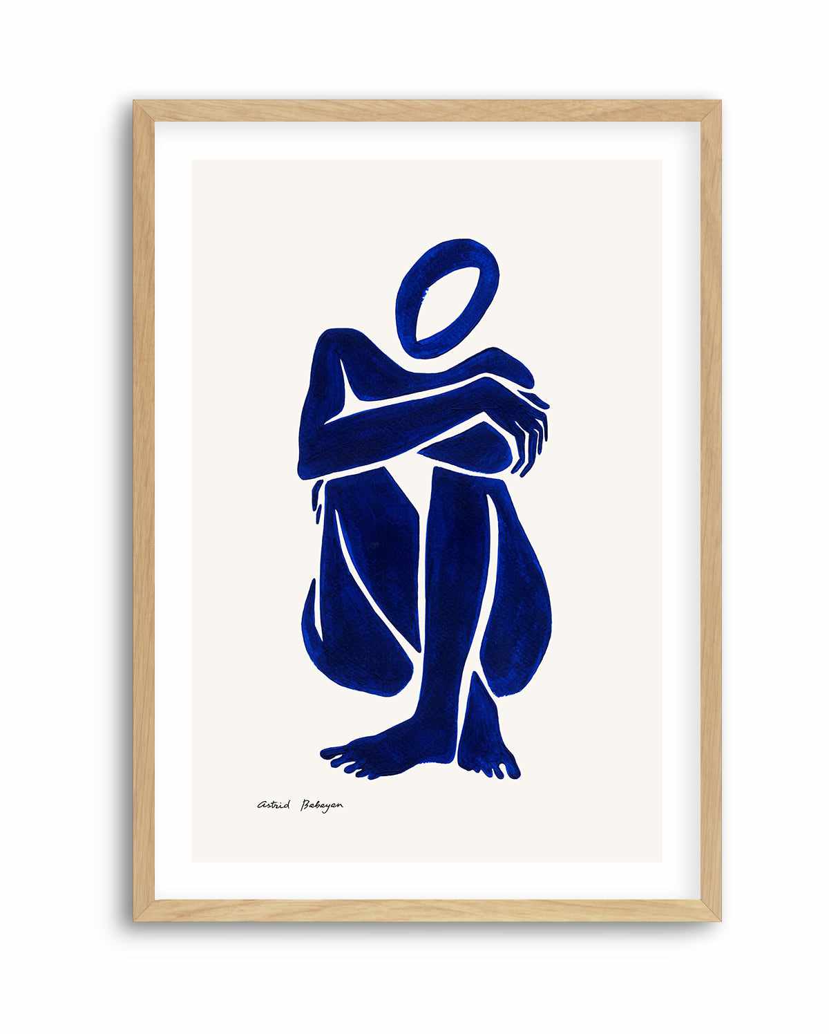 Female Shapes I in Blue I by Astrid Babayan | Art Print