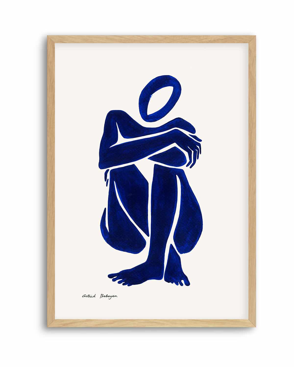 Female Shapes I in Blue I by Astrid Babayan | Art Print