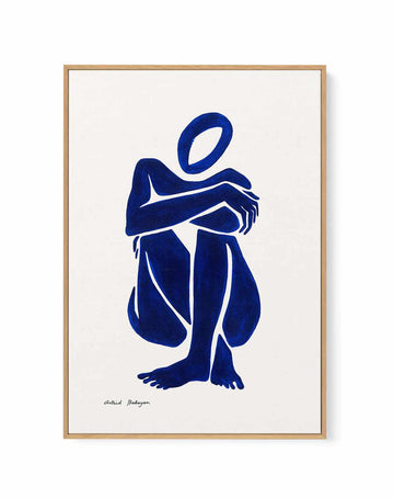 Female Shapes I in Blue I by Astrid Babayan | Framed Canvas Art Print from Olive et Oriel where you can shop wallpaper and artworks online