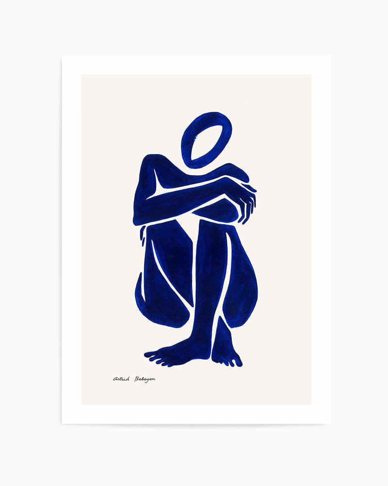 Female Shapes I in Blue I by Astrid Babayan | Art Print
