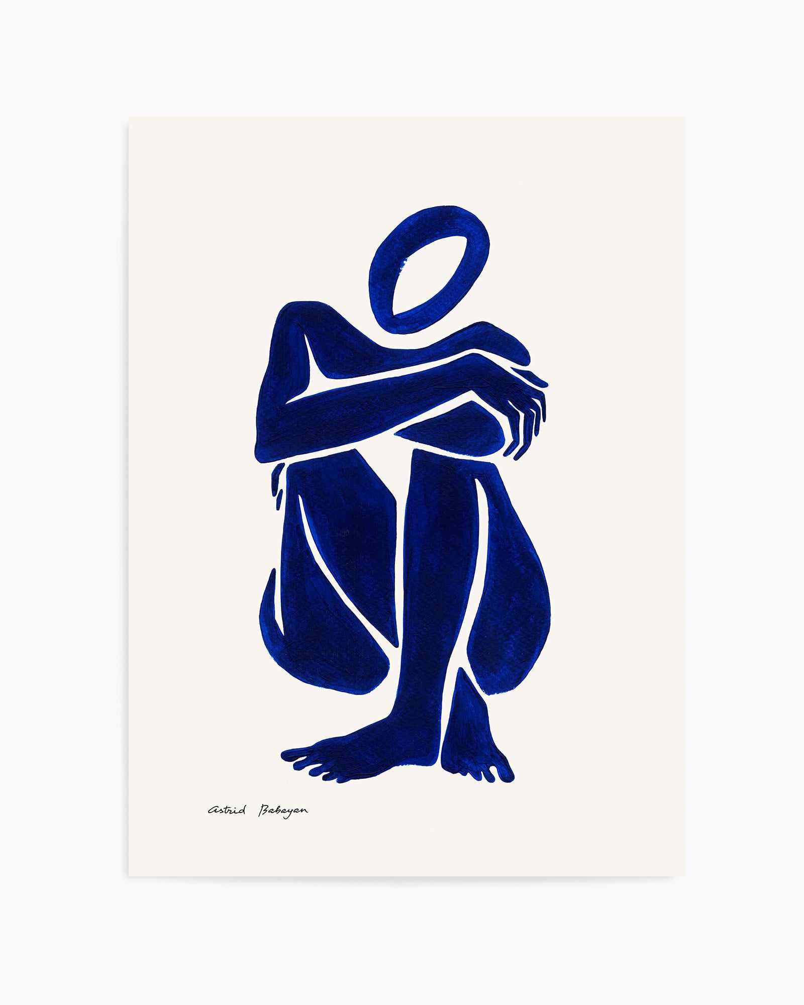 Female Shapes I in Blue I by Astrid Babayan | Art Print