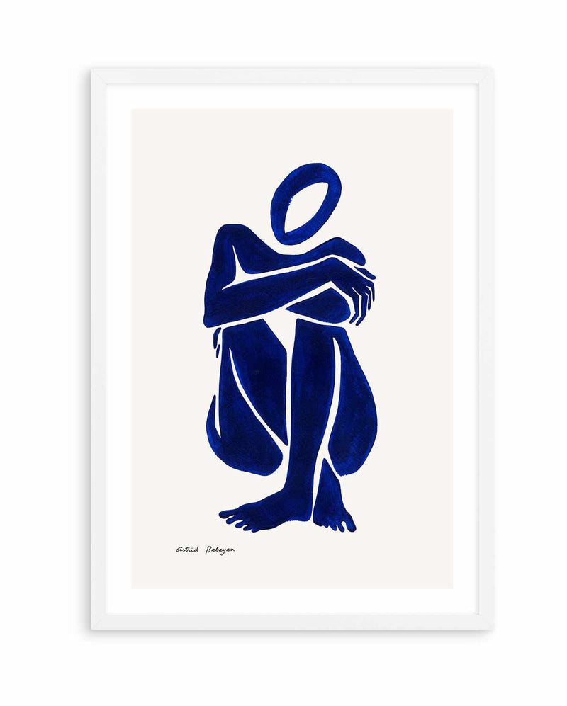 Female Shapes I in Blue I by Astrid Babayan | Art Print