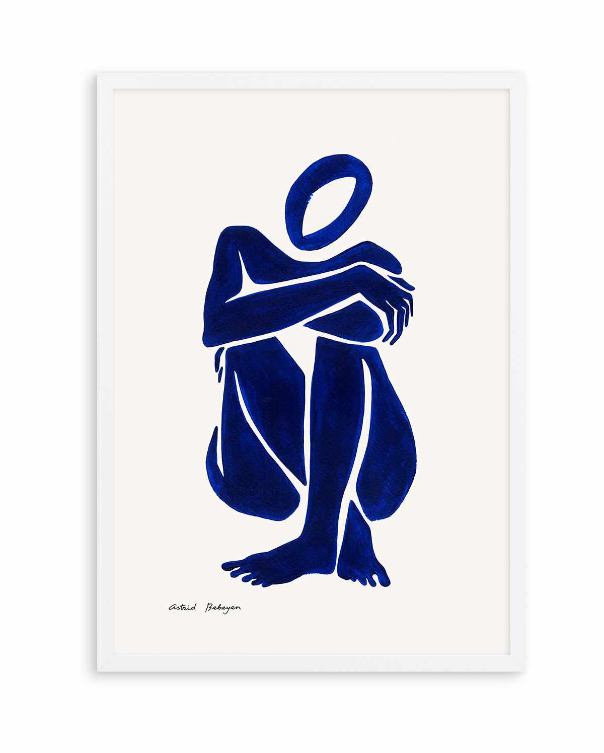 Female Shapes I in Blue I by Astrid Babayan | Art Print