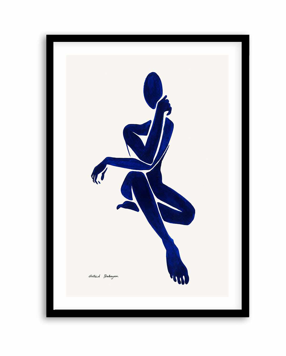 Female Shapes I in Blue II by Astrid Babayan | Art Print from Olive et Oriel where you can shop wallpaper and artworks online