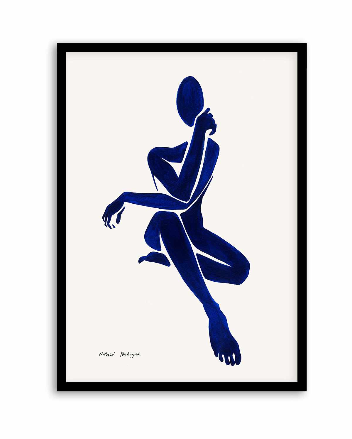 Female Shapes I in Blue II by Astrid Babayan | Art Print from Olive et Oriel where you can shop wallpaper and artworks online