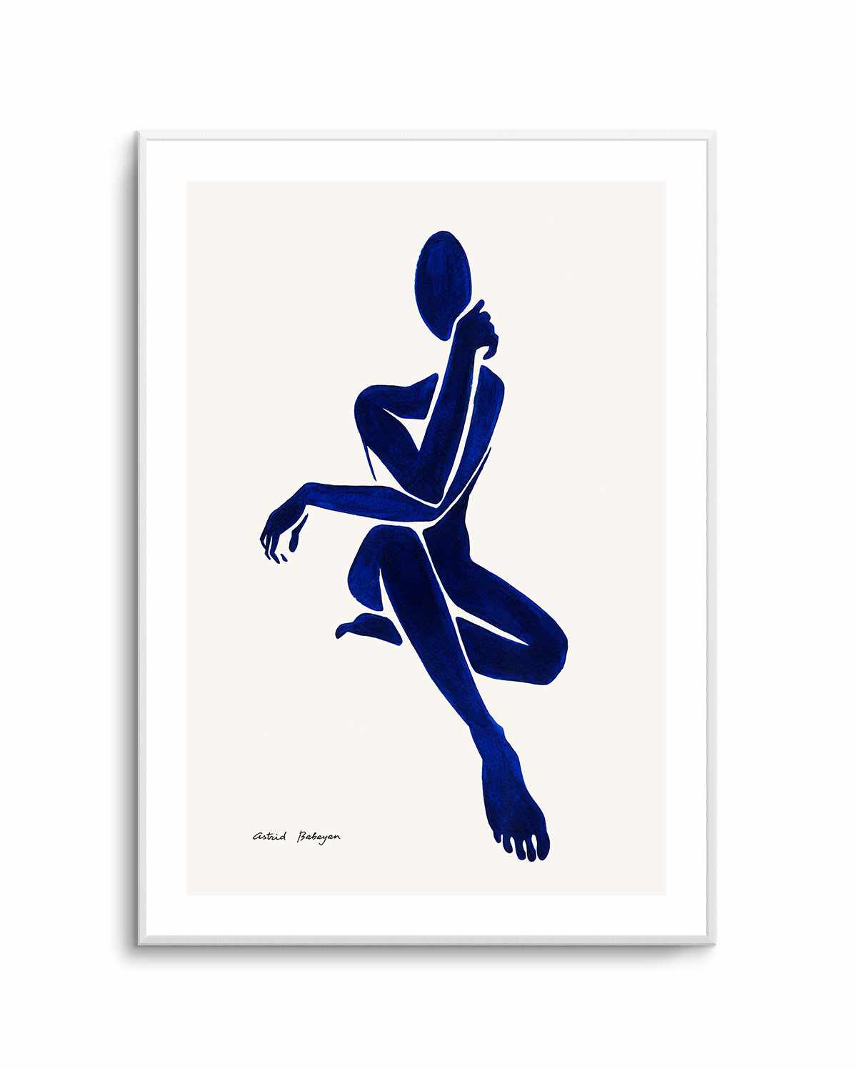 Female Shapes I in Blue II by Astrid Babayan | Art Print from Olive et Oriel where you can shop wallpaper and artworks online