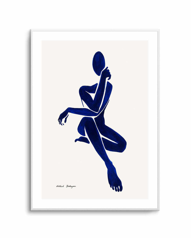 Female Shapes I in Blue II by Astrid Babayan | Art Print