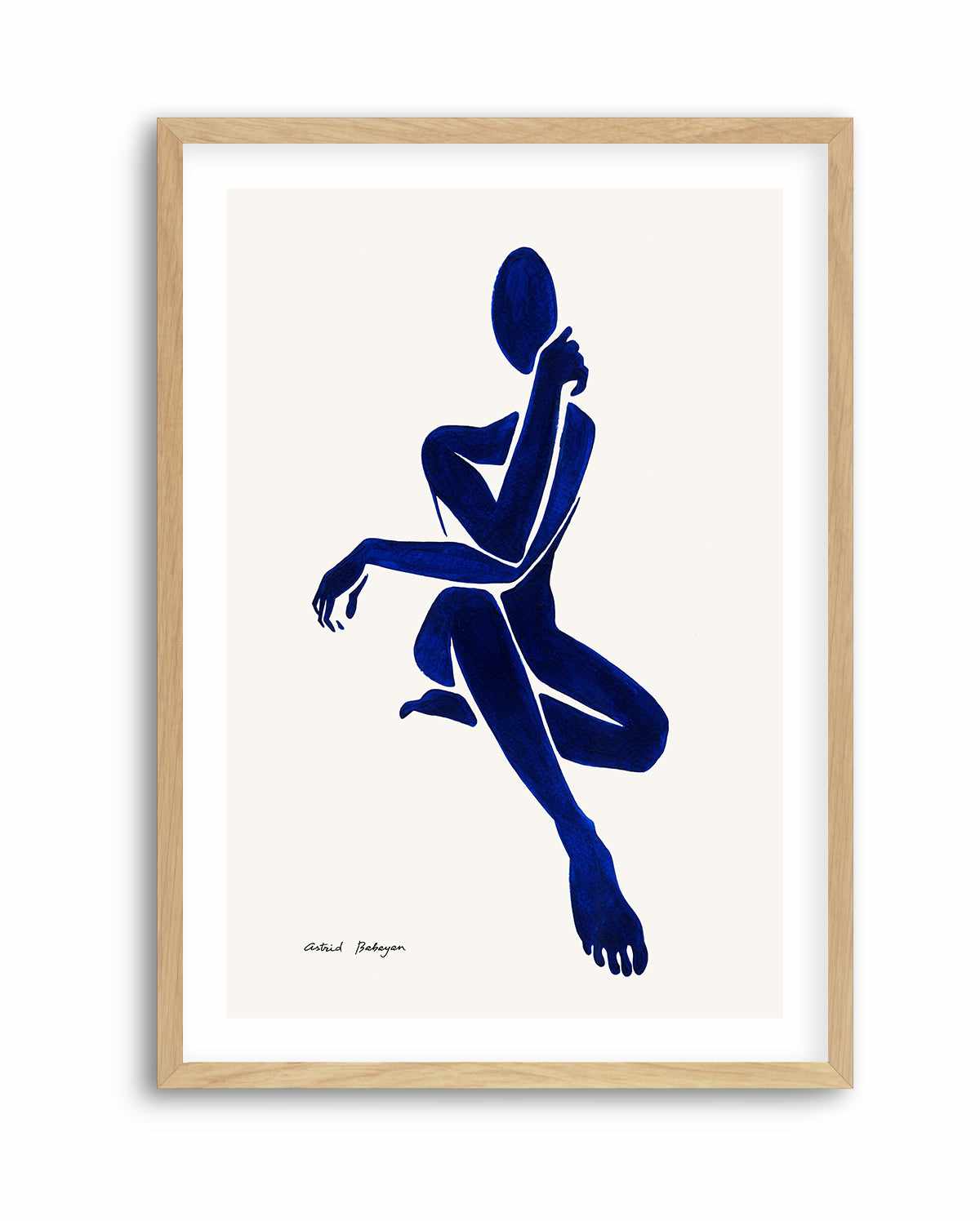 Female Shapes I in Blue II by Astrid Babayan | Art Print from Olive et Oriel where you can shop wallpaper and artworks online