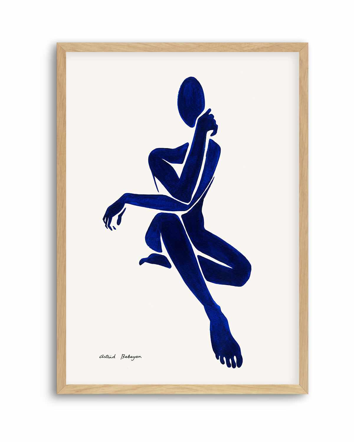 Female Shapes I in Blue II by Astrid Babayan | Art Print from Olive et Oriel where you can shop wallpaper and artworks online