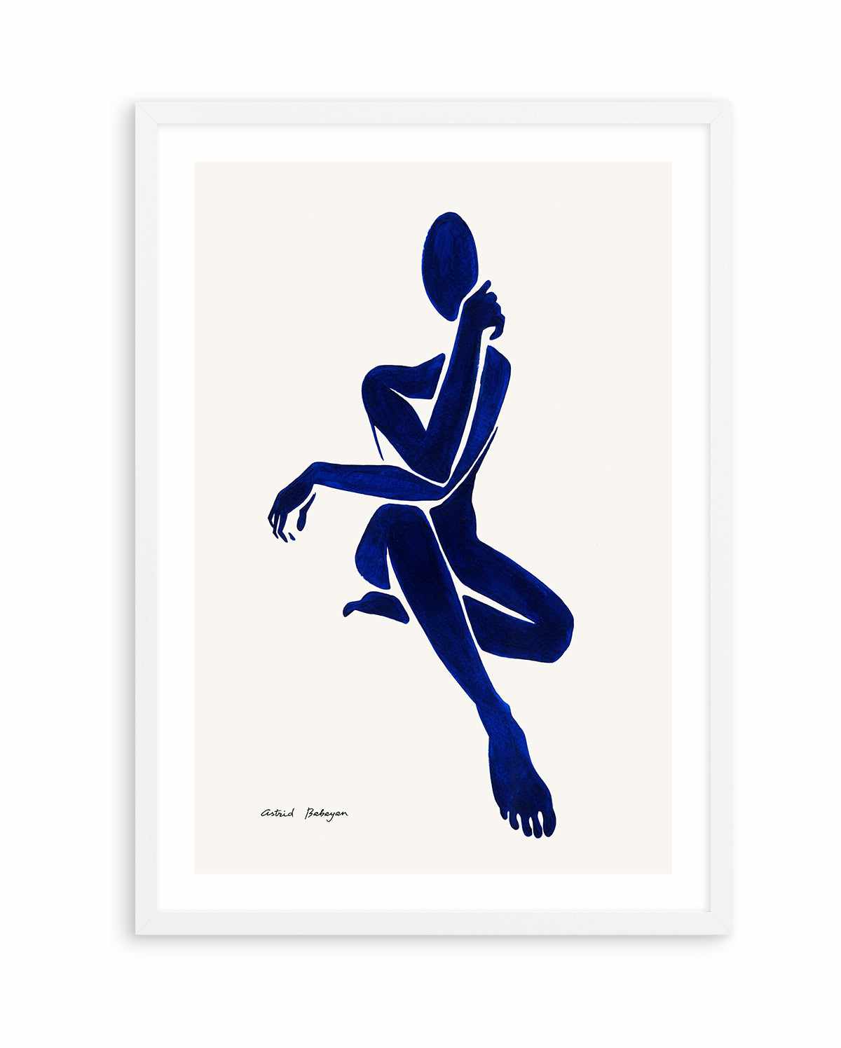 Female Shapes I in Blue II by Astrid Babayan | Art Print from Olive et Oriel where you can shop wallpaper and artworks online