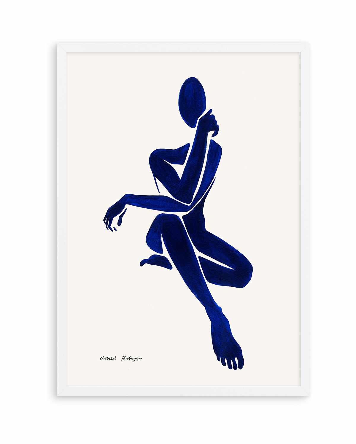 Female Shapes I in Blue II by Astrid Babayan | Art Print from Olive et Oriel where you can shop wallpaper and artworks online