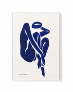 Female Shapes I in Blue III by Astrid Babayan | Framed Canvas Art Print