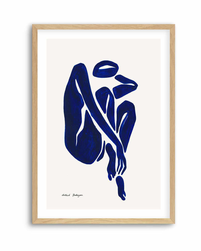 Female Shapes I in Blue III by Astrid Babayan | Art Print
