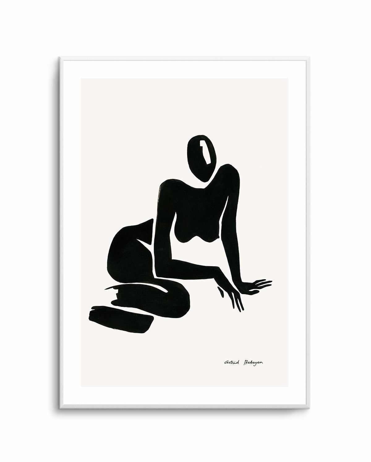 Female Shapes II in Black I by Astrid Babayan | Art Print