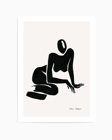 Female Shapes II in Black I by Astrid Babayan | Art Print from Olive et Oriel where you can shop wallpaper and artworks online