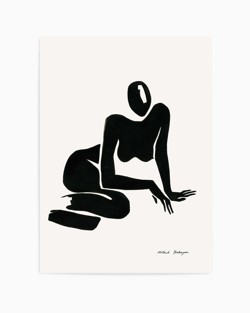 Female Shapes II in Black I by Astrid Babayan | Art Print