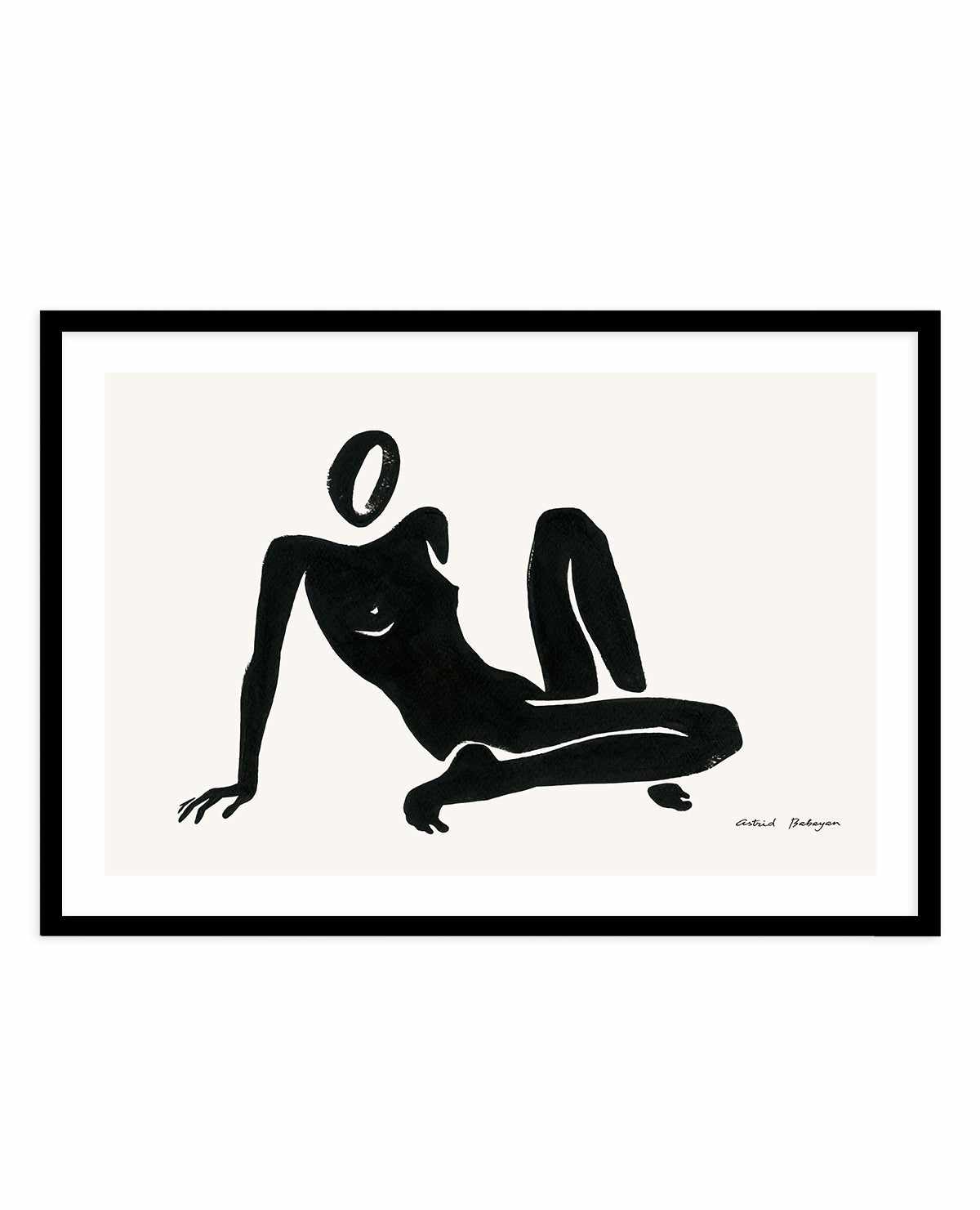 Female Shapes III in Black I by Astrid Babayan | Art Print from Olive et Oriel where you can shop wallpaper and artworks online