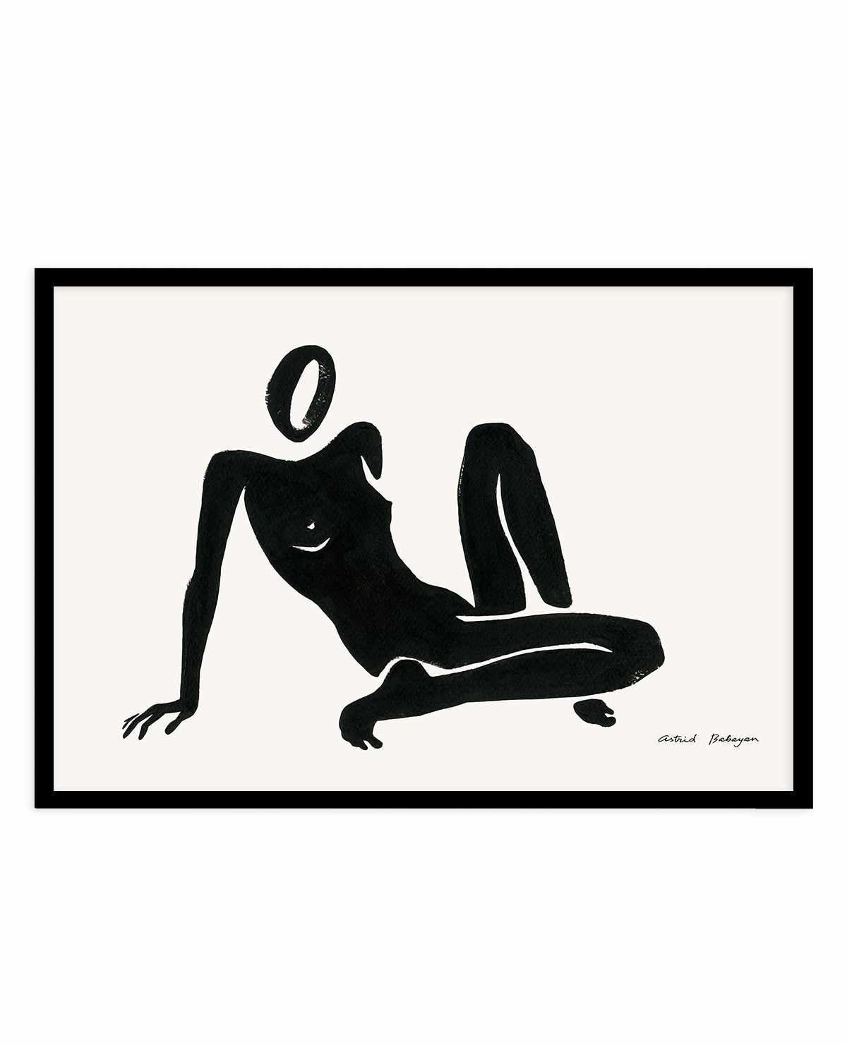 Female Shapes III in Black I by Astrid Babayan | Art Print from Olive et Oriel where you can shop wallpaper and artworks online