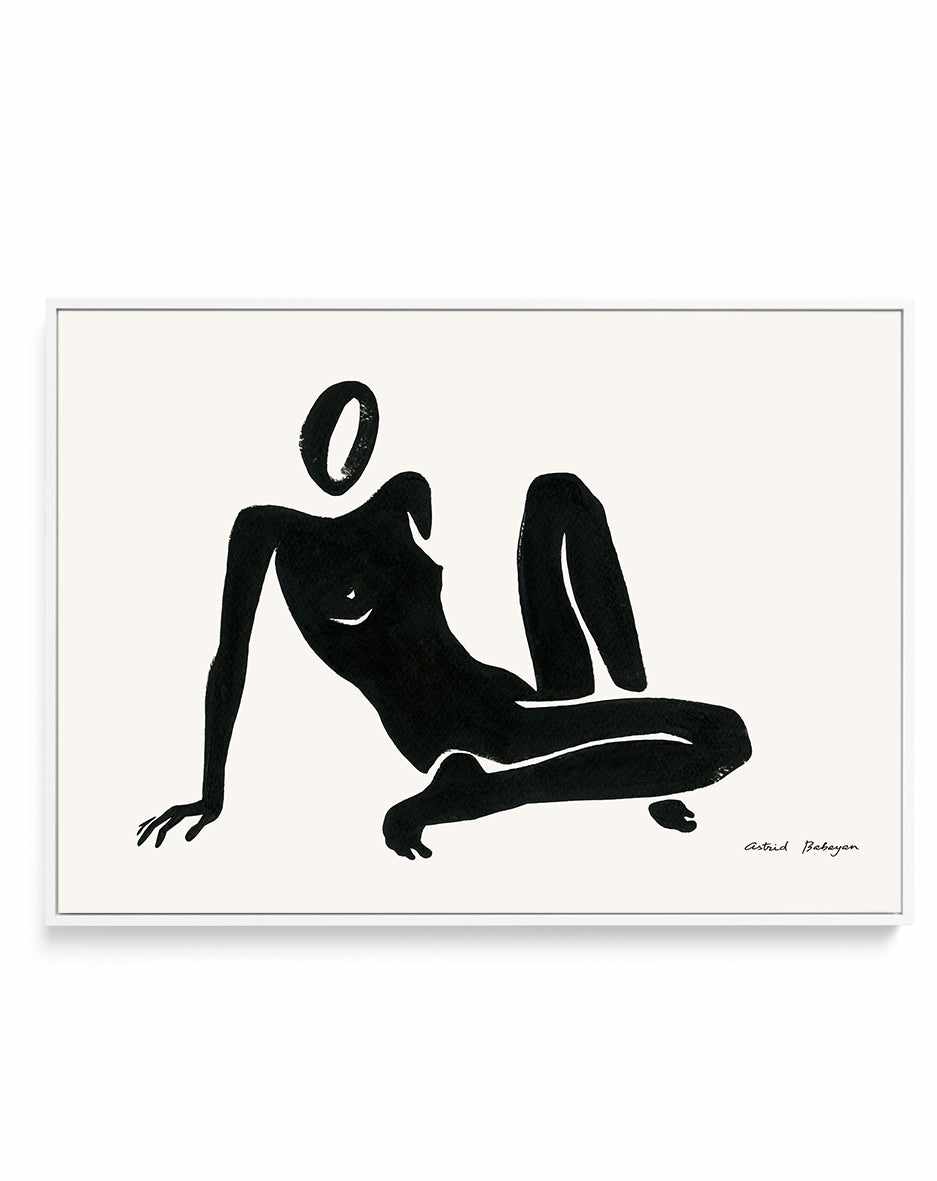 Female Shapes III in Black I by Astrid Babayan | Framed Canvas Art Print from Olive et Oriel where you can shop wallpaper and artworks online