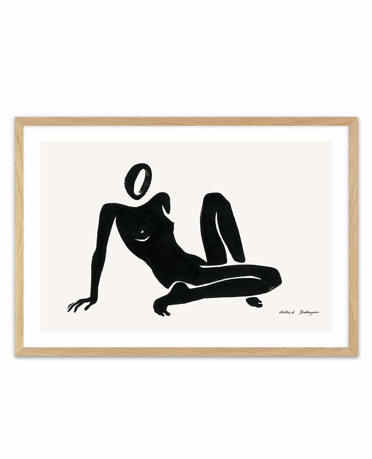 Female Shapes III in Black I by Astrid Babayan | Art Print from Olive et Oriel where you can shop wallpaper and artworks online