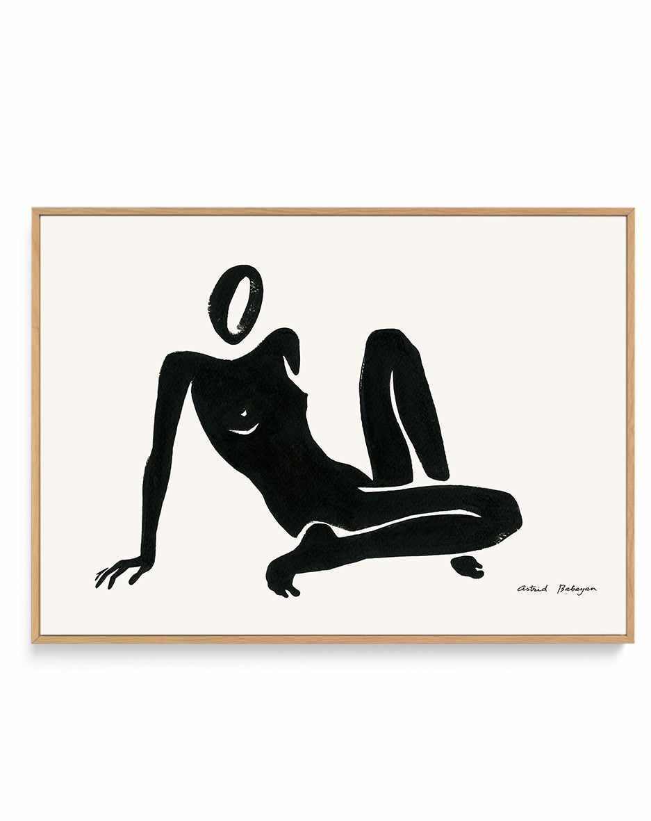 Female Shapes III in Black I by Astrid Babayan | Framed Canvas Art Print from Olive et Oriel where you can shop wallpaper and artworks online