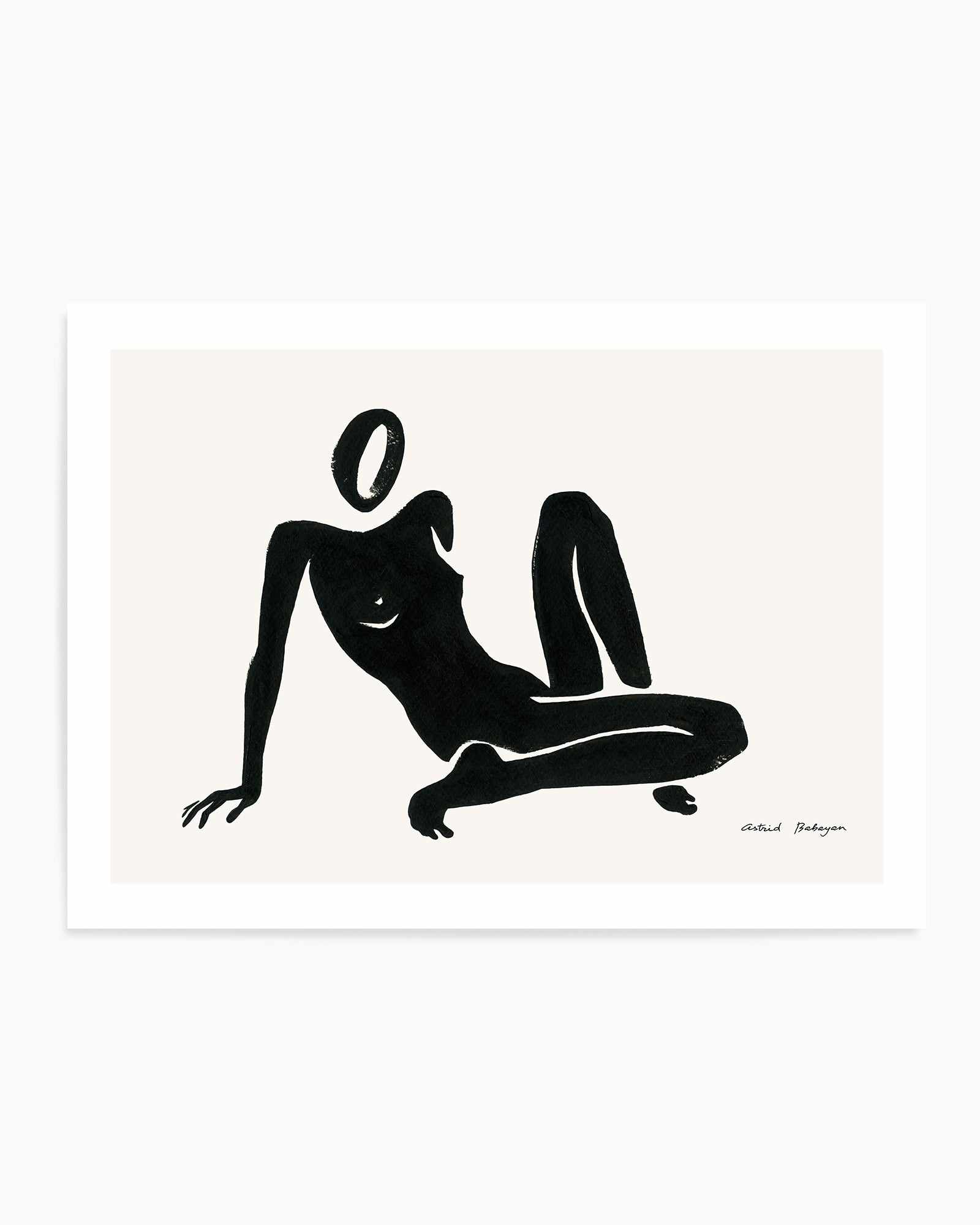 Female Shapes III in Black I by Astrid Babayan | Art Print from Olive et Oriel where you can shop wallpaper and artworks online