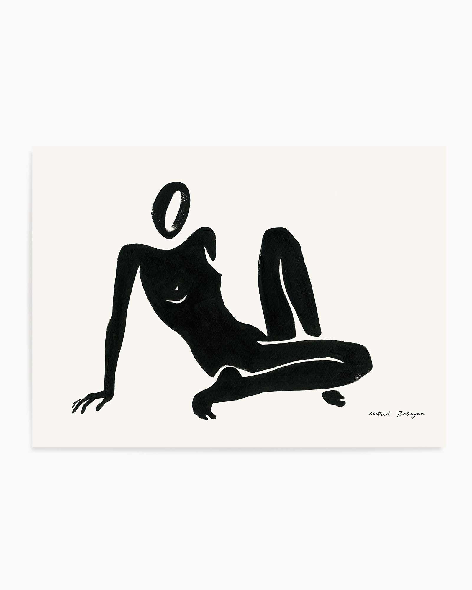 Female Shapes III in Black I by Astrid Babayan | Art Print from Olive et Oriel where you can shop wallpaper and artworks online