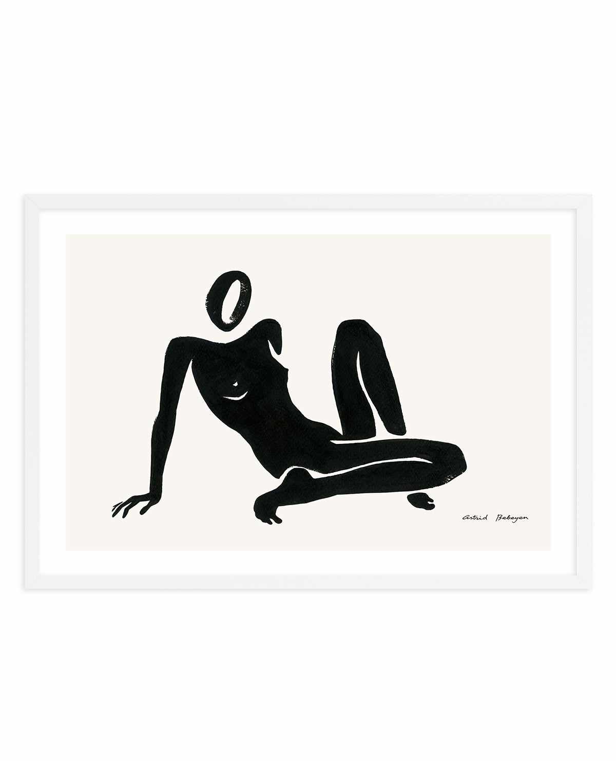 Female Shapes III in Black I by Astrid Babayan | Art Print from Olive et Oriel where you can shop wallpaper and artworks online