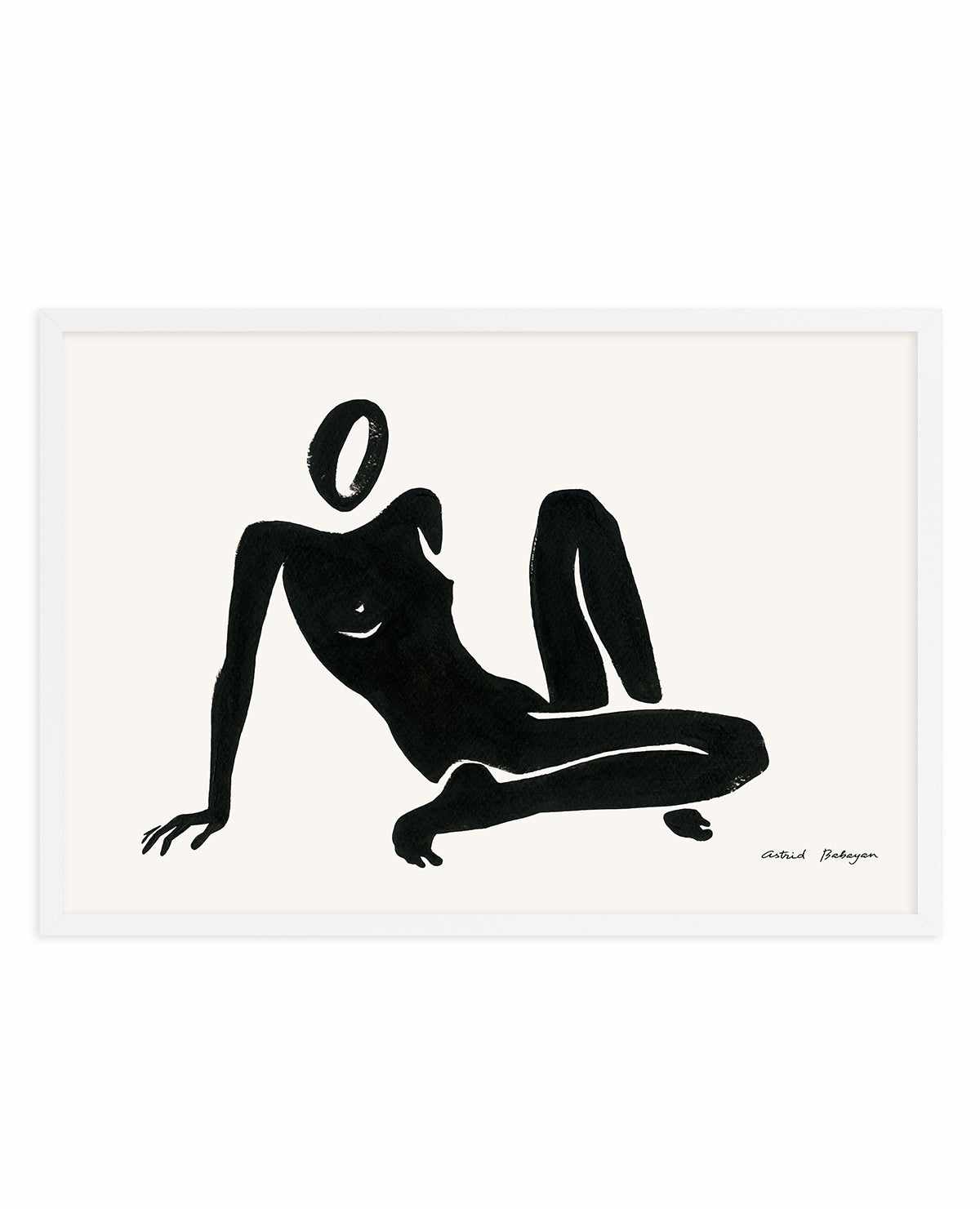Female Shapes III in Black I by Astrid Babayan | Art Print from Olive et Oriel where you can shop wallpaper and artworks online