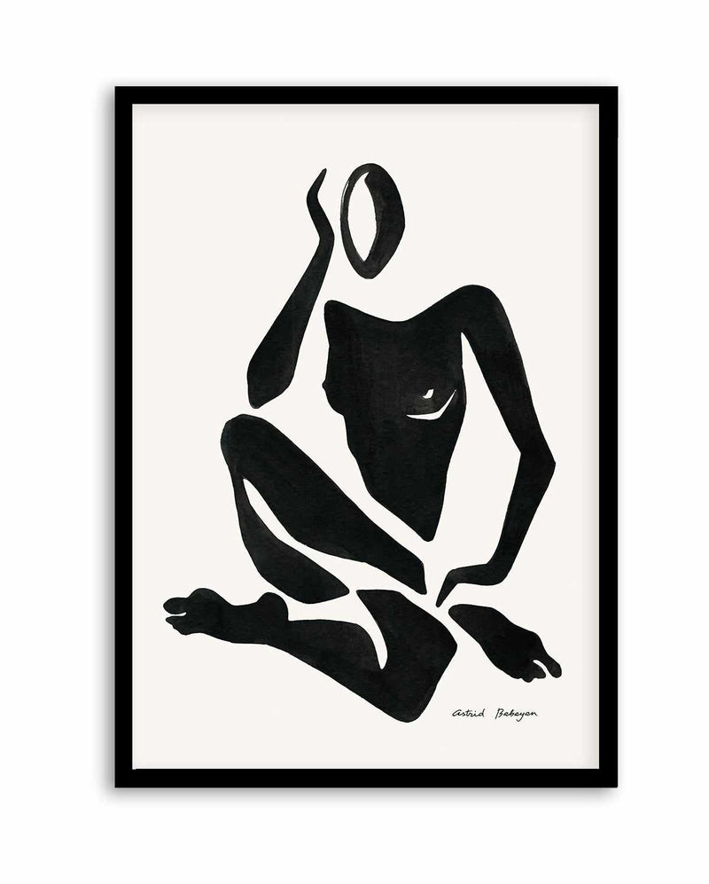 Female Shapes IV in Black I by Astrid Babayan | Art Print