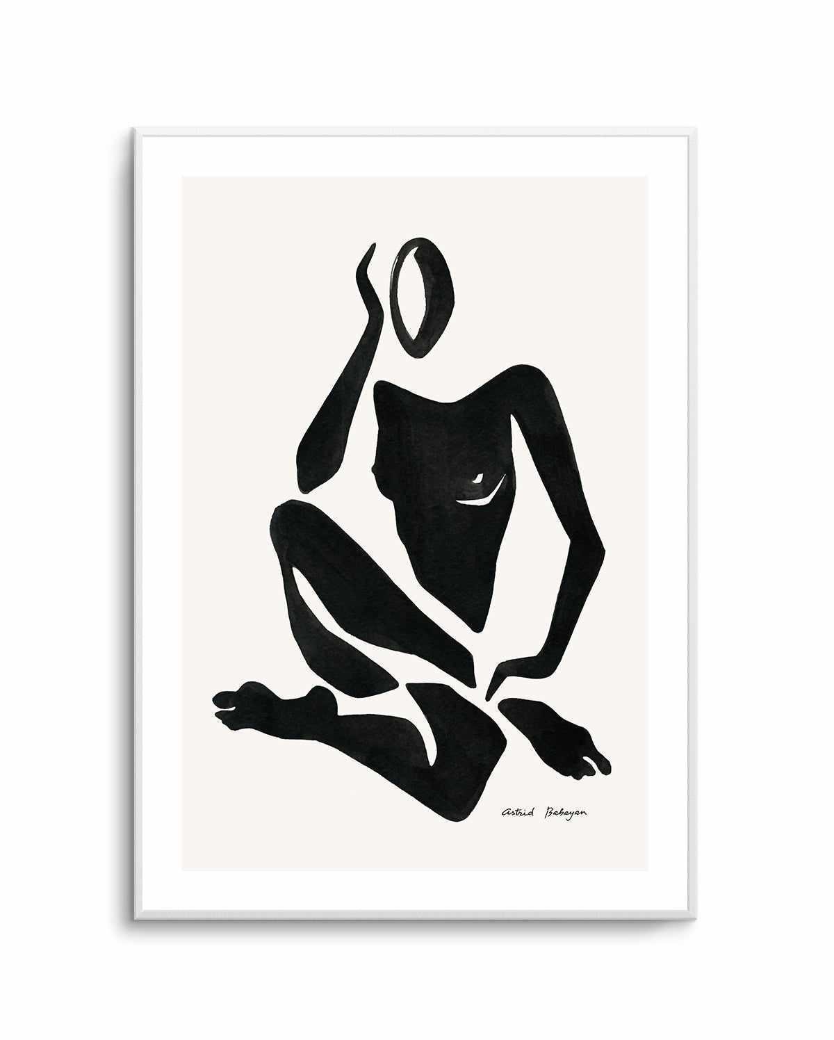 Female Shapes IV in Black I by Astrid Babayan | Art Print