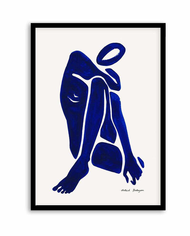 Female Shapes IV in Blue I by Astrid Babayan | Art Print