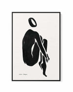 Female Shapes V in Black I by Astrid Babayan | Framed Canvas Art Print