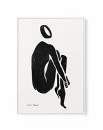 Female Shapes V in Black I by Astrid Babayan | Framed Canvas Art Print