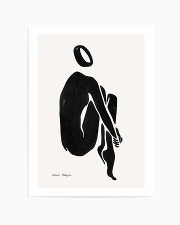Female Shapes V in Black I by Astrid Babayan | Art Print from Olive et Oriel where you can shop wallpaper and artworks online