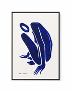 Female Shapes V in Blue I by Astrid Babayan | Framed Canvas Art Print