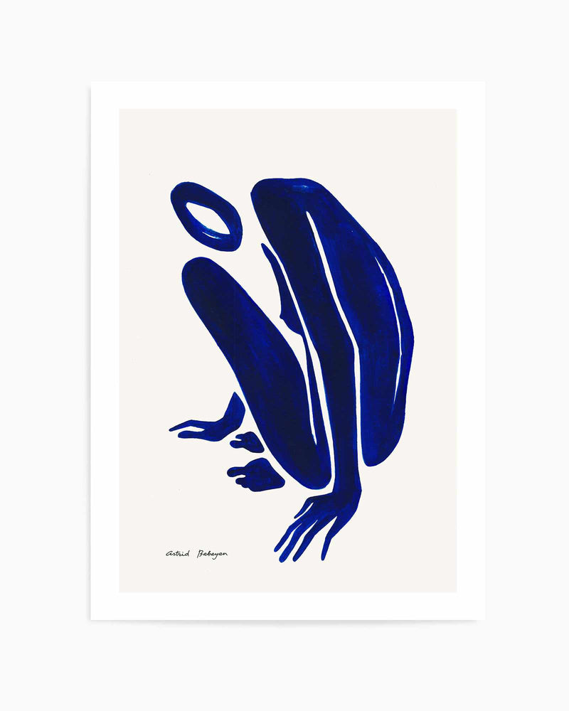 Female Shapes V in Blue I by Astrid Babayan | Art Print