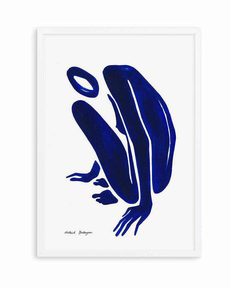 Female Shapes V in Blue I by Astrid Babayan | Art Print