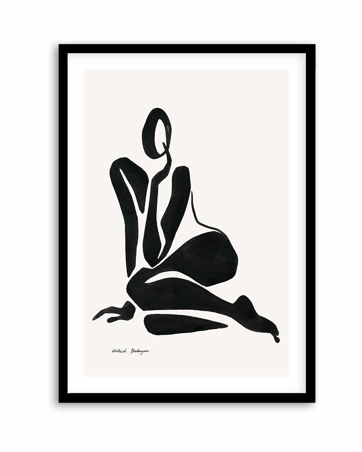 Female Shapes VI in Black I by Astrid Babayan | Art Print