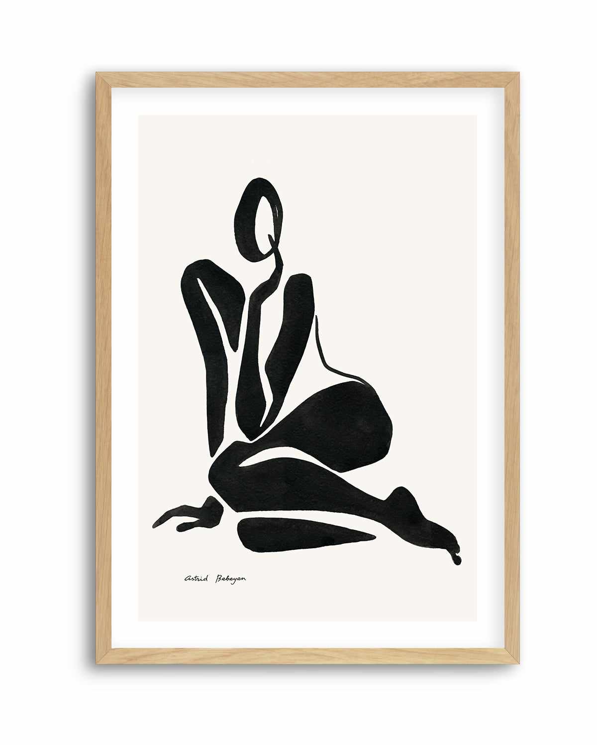 Female Shapes VI in Black I by Astrid Babayan | Art Print