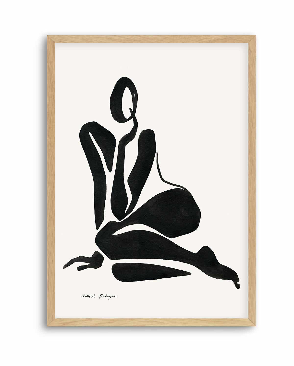 Female Shapes VI in Black I by Astrid Babayan | Art Print