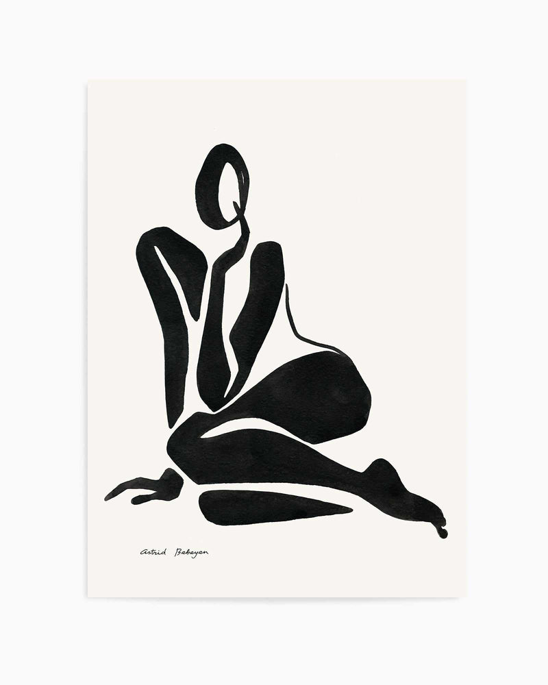 Female Shapes VI in Black I by Astrid Babayan | Art Print